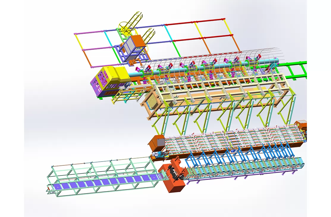 Fully automatic steel cage welding workstation