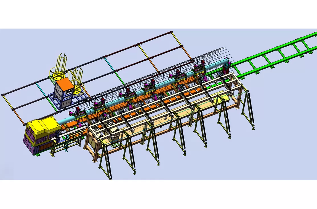Fully automatic steel cage welding workstation