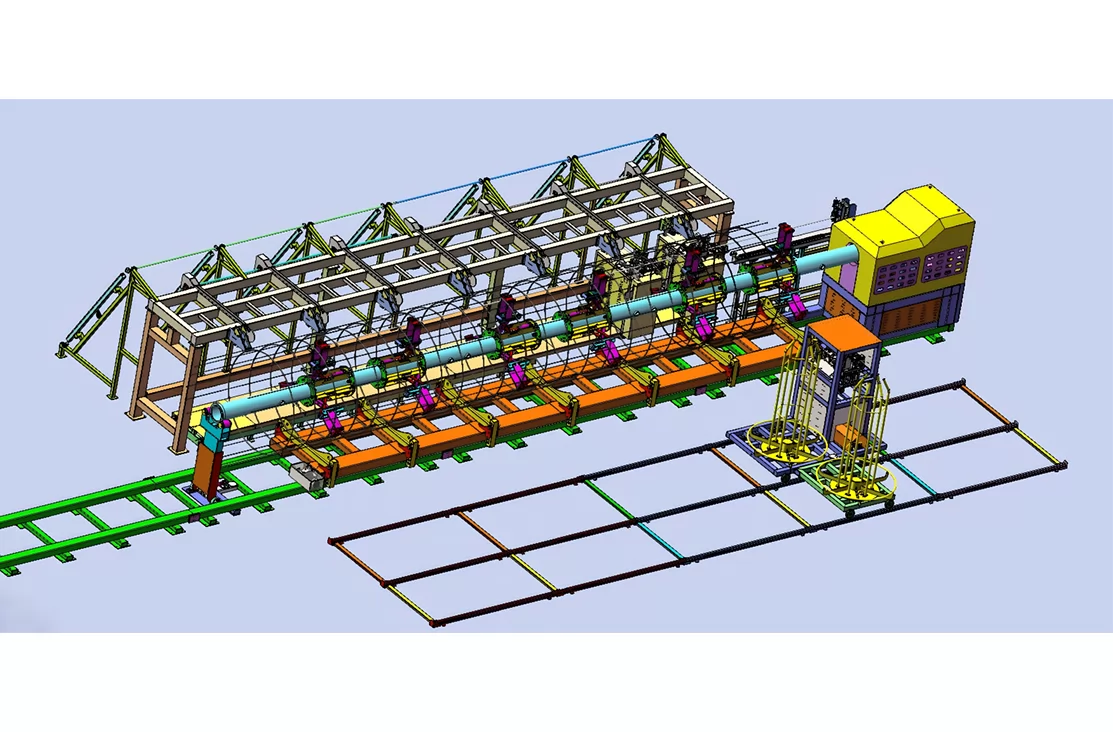 Fully automatic steel cage welding workstation