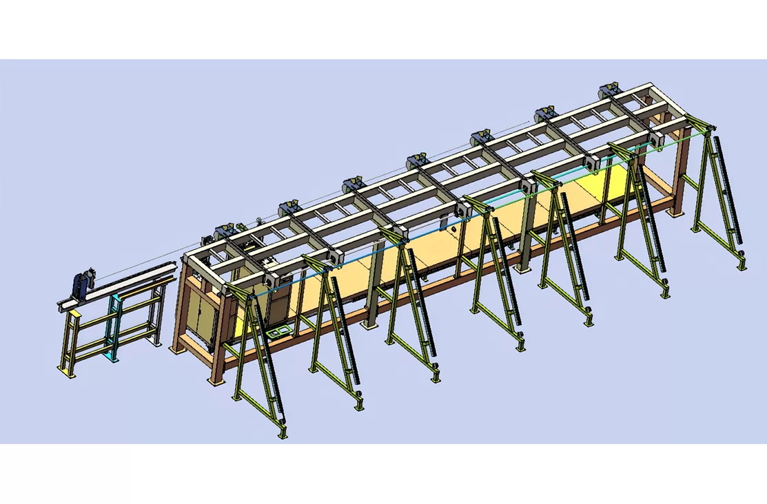 Fully automatic steel cage welding workstation