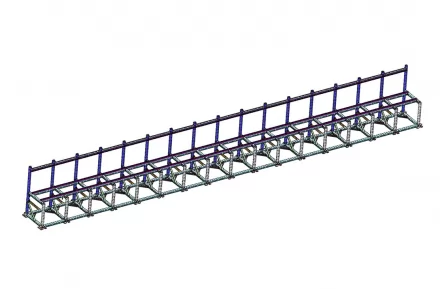 Steel cage binding production line