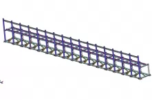 Steel cage binding production line