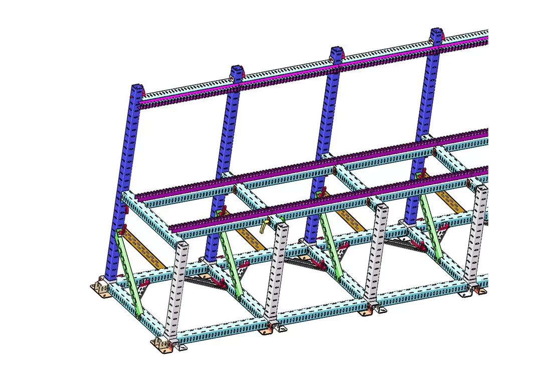 Steel cage binding production line