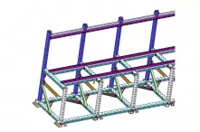 Steel cage binding production line
