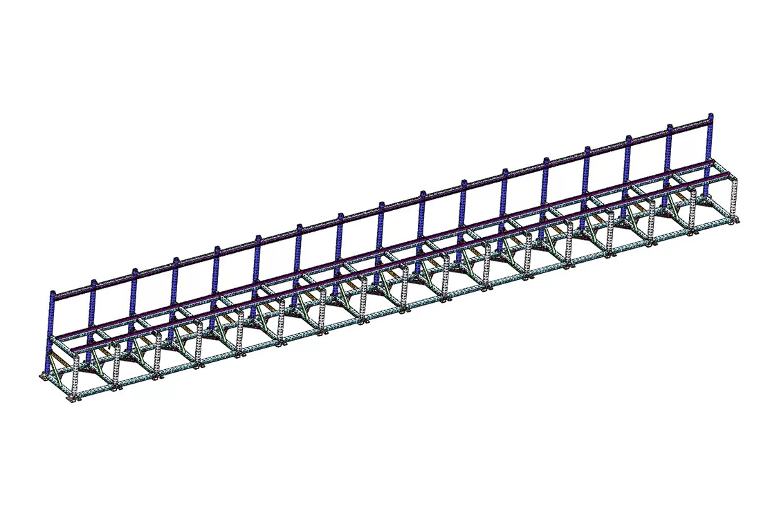 Steel cage binding production line