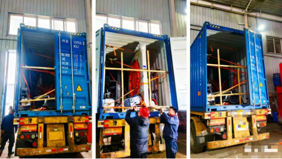 The steel cage rolling welding machine for the Moscow-St. Petersburg high-speed rail project has been successfully delivered.